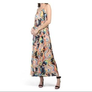 Nicole miller New York printed slip dress